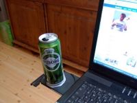 Laufwerk als Dosenhalter