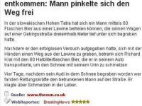 Man pinkelt sich frei
