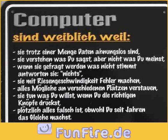 Computer sind weiblich