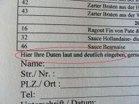Bitte laut schreiben