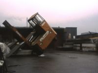 Gabelstapler extreme Seitenlage