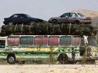 Bus als Autotransporter