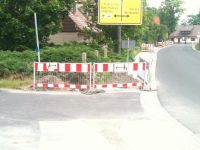 Gehweg abgesperrt  ?!