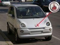 Mittelfinger-Auto