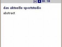 Seltsames beim Sportstudio