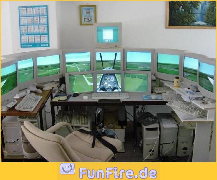 selbstgebauter Flugsimulator