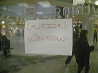 Vorsicht Fenster!
