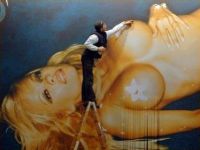 Grabscher mit Leiter