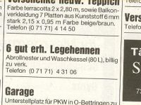Gut erhaltene Legehennen