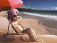 Männliches Gehirn macht Urlaub