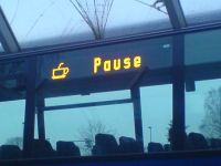 Wenn Busfahrer Pause machen !