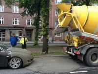 In der Absperrung geparkt