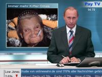 Putin als Nachrichtensprecher