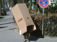 Kind im Karton