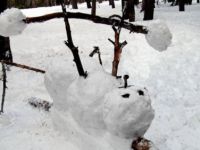Kräftiger Schneemann