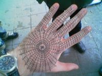 Spinnennetzhand