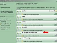 Kommunikation via WLAN-Namen