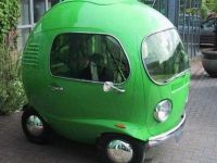 Grüne VW-Erbse