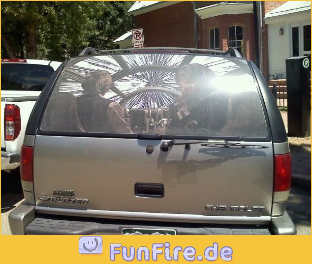 Coole Heckscheibe