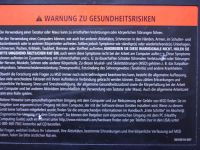 Warnung zu Gesundheitsrisiken