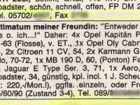 Freundin oder Autos