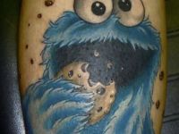 Krümelmonster als Tattoo
