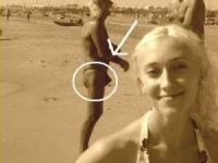 Mann am Strand