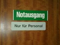Notausgang für Personal