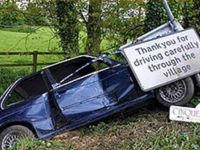 Vorsichtig fahren