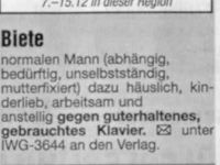 Biete Mann