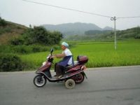 Stützräder am Roller
