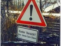 Kinder Vorsicht