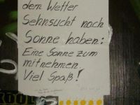 Sonne zum Mitnehmen