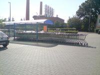 Einkaufswagen Barrikade