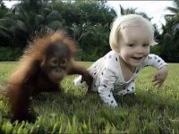 Affe und Kind