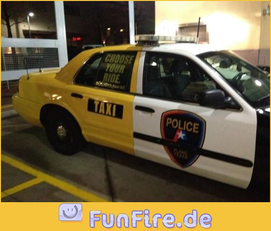 Taxi oder Polizei