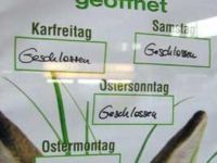 Ostern geöffnet ?
