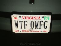 WTF OMFG Nummernschild