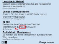 Google Anzeigen, immer seriöser