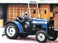 Polizei Traktor